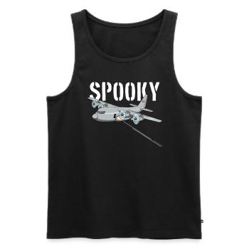 AC-130 Spooky Gunship Avion militaire Spooky - Débardeur bio Premium Homme - noir - Devant - AI Model Male 178 light (178cm)