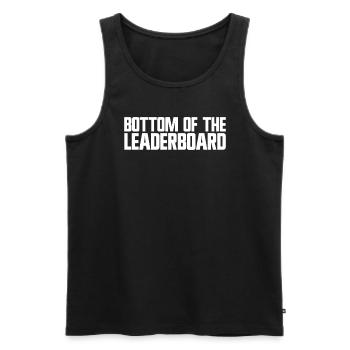 Bottom of the list of the best video games gamers no - Men's Premium Organic Tank Top - black - Front - Michal (187cm)