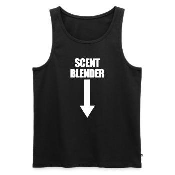 Duftmixer Arrow Down Lustige Männerjagd - Männer Premium Bio Tank Top - Schwarz - Vorne - Michal (187cm)