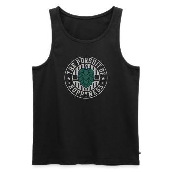 Das Streben nach Hopfenreichtum IPA Hopfenbierlieb - Männer Premium Bio Tank Top - Schwarz - Vorne - Michal (187cm)
