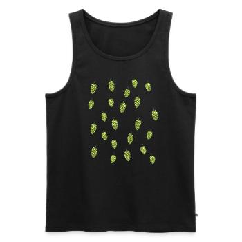 Hopfen Biertrinker Herrenbrauen IPA Hopfen - Männer Premium Bio Tank Top - Schwarz - Vorne - Michal (187cm)