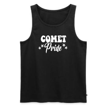 Comet Pride High School Comets Sports Team Com - Men's Premium Organic Tank Top - black - Front - AI Model Male 178 light (178cm)