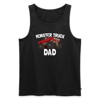 Monster Truck Papa - Männer Premium Bio Tank Top - Schwarz - Vorne - Michal (187cm)