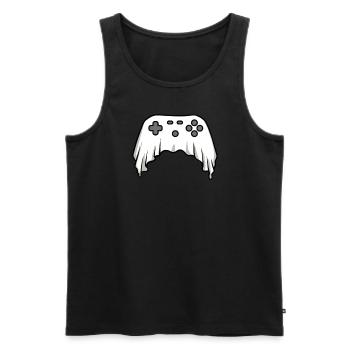 Halloween Video Game Controller Ghost Gamer - Men's Premium Organic Tank Top - black - Front - Michal (187cm)