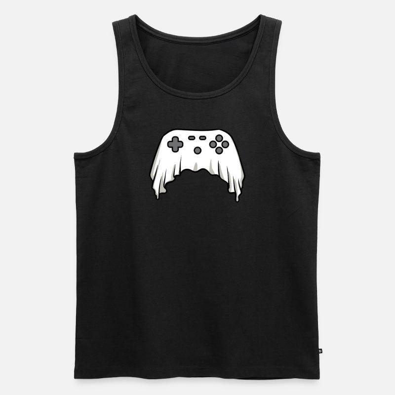 Halloween-Videospiel-Controller Ghost Gamer - Männer Premium Bio Tank Top - Schwarz