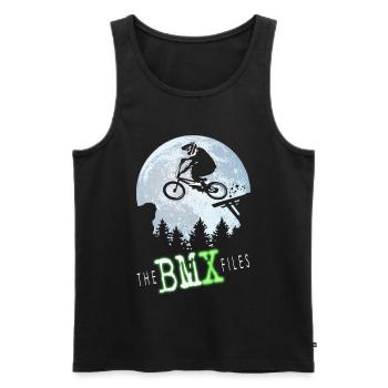 BMX files - Débardeur bio Premium Homme - noir - Devant - Michal (187cm)