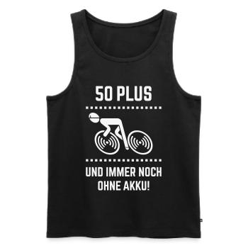 50 Plus – still without battery! Bicycle Road Bike W - Men's Premium Organic Tank Top - black - Front - AI Model Male 178 light (178cm)
