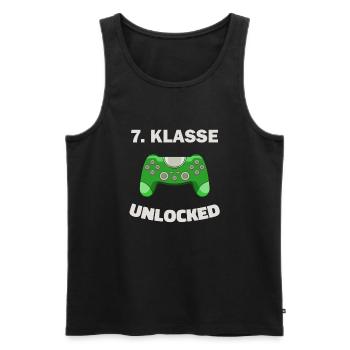 7. Klasse Gamer Deko Zocker Schule Kinder Geschenk - Männer Premium Bio Tank Top - Schwarz - Vorne - AI Model Male 178 light (178cm)