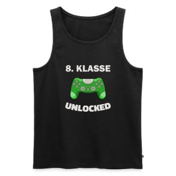 8. Klasse Gamer Deko Zocker Schule Kinder Geschenk - Männer Premium Bio Tank Top - Schwarz - Vorne - AI Model Male 178 light (178cm)