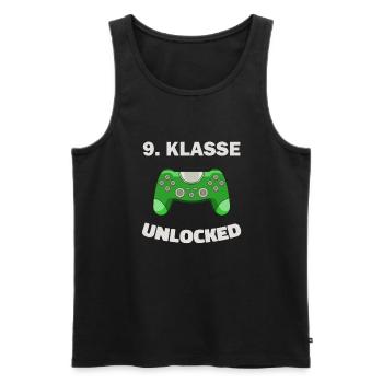 9. Klasse Gamer Deko Zocker Schule Kinder Geschenk - Männer Premium Bio Tank Top - Schwarz - Vorne - AI Model Male 178 light (178cm)