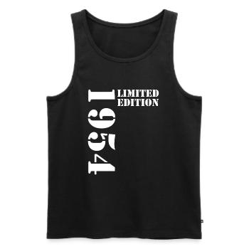 1954 édition limitée cadeau d’anniversaire femme mari - Débardeur bio Premium Homme - noir - Devant - Michal (187cm)