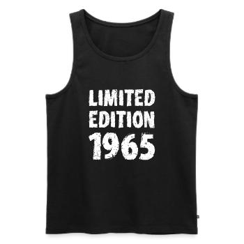 1965 édition limitée anniversaire cadeau femme mari - Débardeur bio Premium Homme - noir - Devant - Michal (187cm)