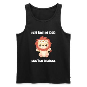 Mädchen Einschulung 2023 Schulbeginn Schulkind - Männer Premium Bio Tank Top - Schwarz - Vorne - Michal (187cm)
