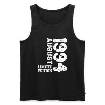 1994 August Limited Edition 29. Geburtstag Outfit - Männer Premium Bio Tank Top - Schwarz - Vorne - Michal (187cm)