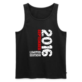 2016 September Limited Edition 7th Birthday Decoration - Men's Premium Organic Tank Top - black - Front - Michal (187cm)