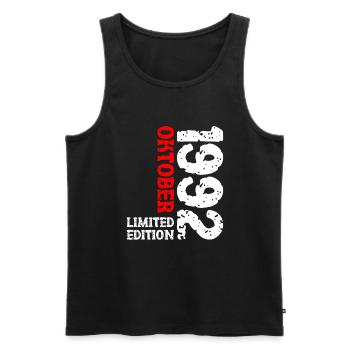 1992 Oktober Limited Edition 31. Geburtstag Deko - Männer Premium Bio Tank Top - Schwarz - Vorne - AI Model Male 178 light (178cm)