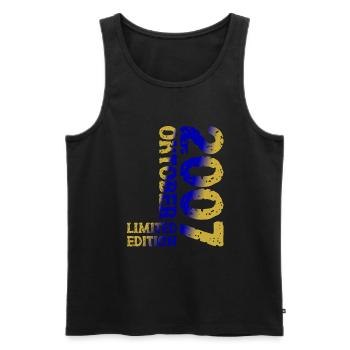 2007 October Limited Edition 16th Birthday Decoration - Men's Premium Organic Tank Top - black - Front - Michal (187cm)