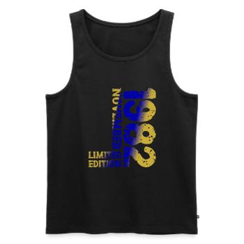 1982 November Limited Edition 41. Geburtstag Deko - Männer Premium Bio Tank Top - Schwarz - Vorne - Michal (187cm)