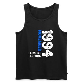 1994 November Limited Edition 29. Geburtstag Deko - Männer Premium Bio Tank Top - Schwarz - Vorne - Michal (187cm)