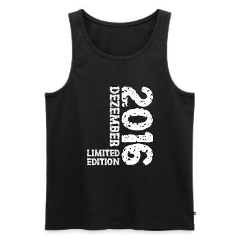 2016 December Limited Edition 7th Birthday Decoration - Men's Premium Organic Tank Top - black - Front - Michal (187cm)