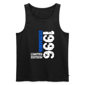 1996 Dezember Limited Edition 27. Geburtstag Deko - Männer Premium Bio Tank Top - Schwarz - Vorne - Michal (187cm)