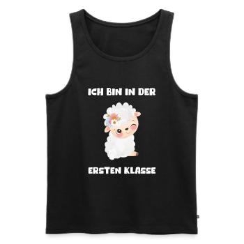 Mädchen Einschulung 2023 Schulbeginn Schulkind - Männer Premium Bio Tank Top - Schwarz - Vorne - Michal (187cm)
