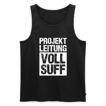 Bier Saufen Shirt Damen Herren Feiern Partnerlook - Männer Premium Bio Tank Top - Schwarz - Vorne - Michal (187cm)