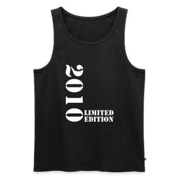 2010 Édition Limitée Anniversaire Cadeau Femme Mari - Débardeur bio Premium Homme - noir - Devant - Michal (187cm)