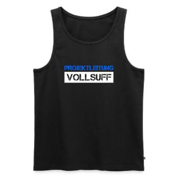 Bier Saufen Shirt Damen Herren Feiern Partnerlook - Männer Premium Bio Tank Top - Schwarz - Vorne - Michal (187cm)