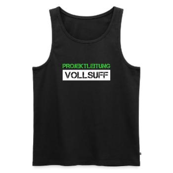 Bier Saufen Shirt Damen Herren Feiern Partnerlook - Männer Premium Bio Tank Top - Schwarz - Vorne - Michal (187cm)