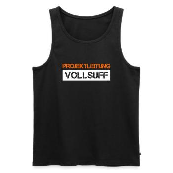Bier Saufen Shirt Damen Herren Feiern Partnerlook - Männer Premium Bio Tank Top - Schwarz - Vorne - Michal (187cm)