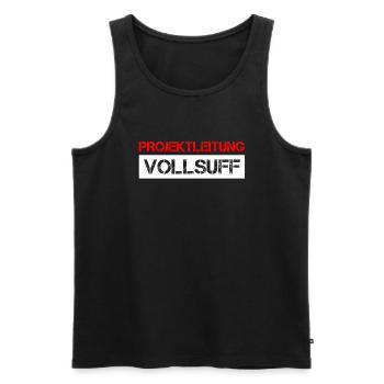 Bier Saufen Shirt Damen Herren Feiern Partnerlook - Männer Premium Bio Tank Top - Schwarz - Vorne - Michal (187cm)