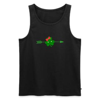 Accessoires de la Saint-Patrick Irlande Shamrock décoration - Débardeur bio Premium Homme - noir - Devant - Michal (187cm)