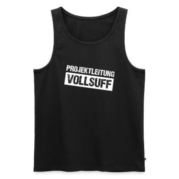 Bier Saufen Shirt Damen Herren Feiern Partnerlook - Männer Premium Bio Tank Top - Schwarz - Vorne - Michal (187cm)