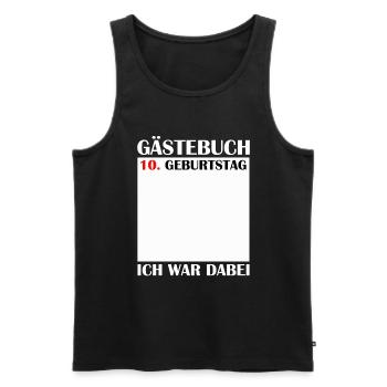 10th Birthday Girl 10 Years Boy Gift - Men's Premium Organic Tank Top - black - Front - AI Model Male 178 light (178cm)