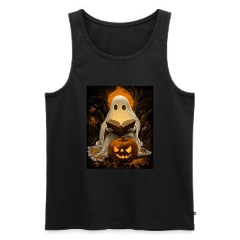 Cadeau d’Halloween Femmes Hommes Enfants Décoration - Débardeur bio Premium Homme - noir - Devant - Michal (187cm)
