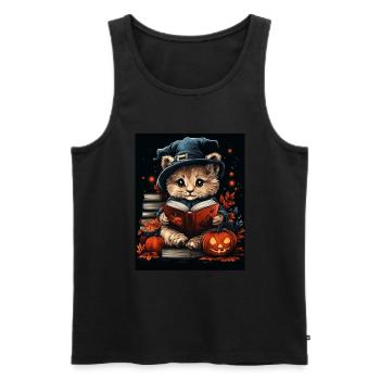 Halloween Gift Women Lion Men Kids Decoration - Men's Premium Organic Tank Top - black - Front - Michal (187cm)