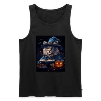 Halloween Gift Women Lion Men Kids Decoration - Men's Premium Organic Tank Top - black - Front - Michal (187cm)
