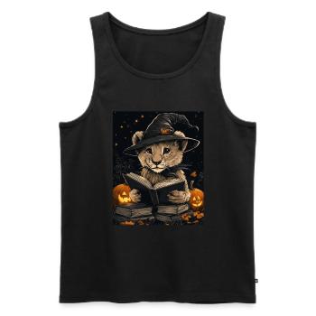 Halloween Gift Women Lion Men Kids Decoration - Men's Premium Organic Tank Top - black - Front - Michal (187cm)