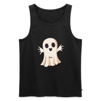 Cadeau d’Halloween Femmes Hommes Enfants Décoration - Débardeur bio Premium Homme - noir - Devant - Michal (187cm)