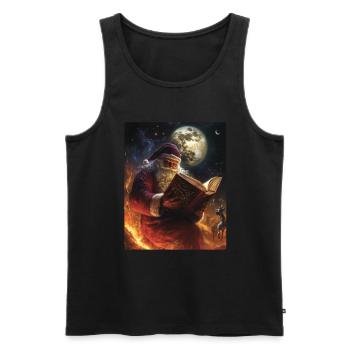 Père Noël Femmes Hommes Enfants Noël - Débardeur bio Premium Homme - noir - Devant - Michal (187cm)