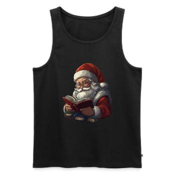 Weihnachtsmann Frauen Männer Kinder Weihnachten - Männer Premium Bio Tank Top - Schwarz - Vorne - AI Model Male 178 light (178cm)