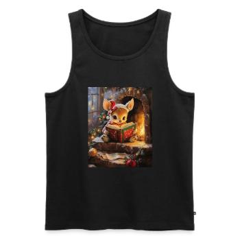 Christmas Elf Women Men Children Christmas - Men's Premium Organic Tank Top - black - Front - Michal (187cm)
