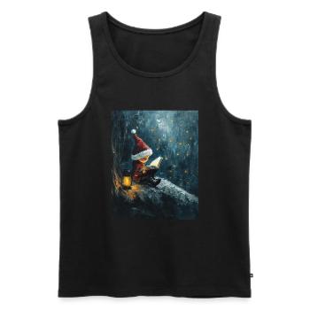 Christmas Elf Women Men Children Christmas - Men's Premium Organic Tank Top - black - Front - Michal (187cm)