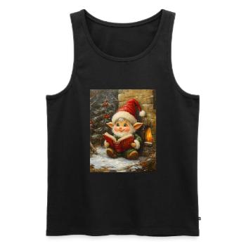 Christmas Elf Women Men Children Christmas - Men's Premium Organic Tank Top - black - Front - Michal (187cm)