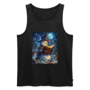 Snowman Christmas Decoration Women Men Children - Men's Premium Organic Tank Top - black - Front - Michal (187cm)