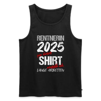 Pension 2025 Cadeau Pension 2025 Retraite Grand-mère - Débardeur bio Premium Homme - noir - Devant - Michal (187cm)