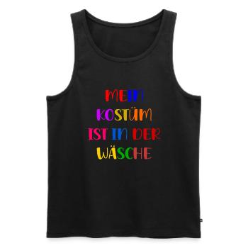 Costume de Carnaval Cadeau Femme Carnaval Carnaval - Débardeur bio Premium Homme - noir - Devant - Michal (187cm)