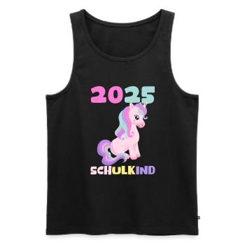 School Child 2025 Young Girls School Enrollment 2025 Decoration - Men's Premium Organic Tank Top - black - Front - Michal (187cm)