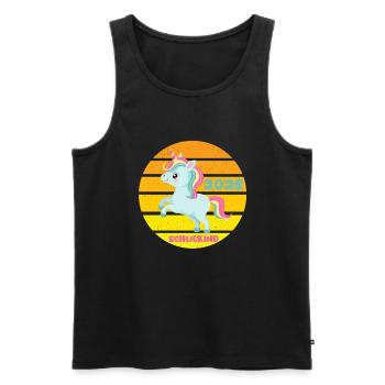 School Child 2025 Young Girls School Enrollment 2025 Decoration - Men's Premium Organic Tank Top - black - Front - Michal (187cm)